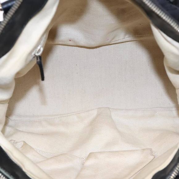 GUCCI GG Canvas Hand Bag 2way Black Gold 247902 Auth 91392 - Picture 11 of 16